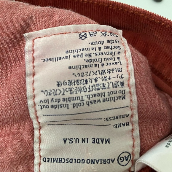 Adriano Goldschmeid corduroy, Size 29, Burnt orange - Picture 5 of 6